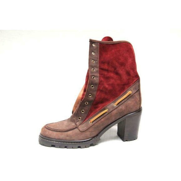 Hunter Shoes - HUNTER henson heeled boots lace up leather sz 8